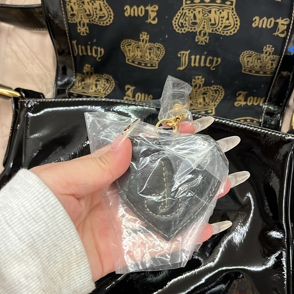 Vintage Juicy Couture Black Shoulder Bag - Picture 5 of 6